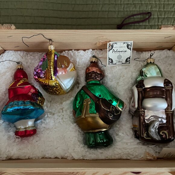 Polonaise Kurt S. Adler Little Red Riding Hood Christmas Ornament set Wo… - Picture 2 of 10
